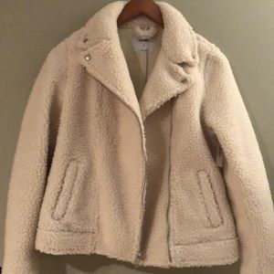 Old Navy Sherpa Motorcycle Jacket